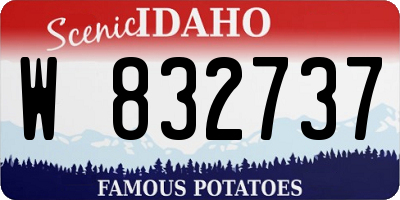ID license plate W832737