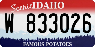 ID license plate W833026