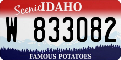 ID license plate W833082