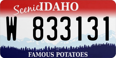 ID license plate W833131
