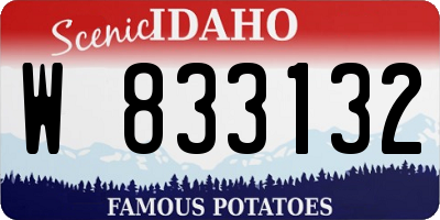 ID license plate W833132