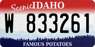 ID license plate W833261