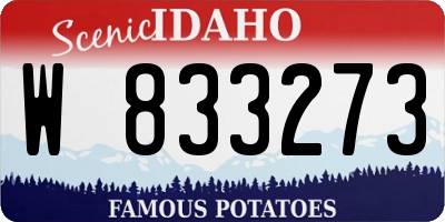 ID license plate W833273