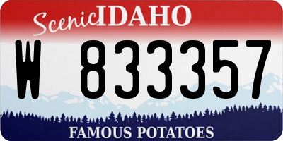 ID license plate W833357