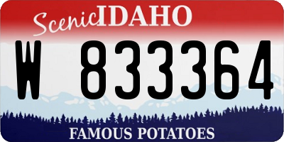 ID license plate W833364