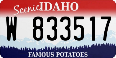 ID license plate W833517