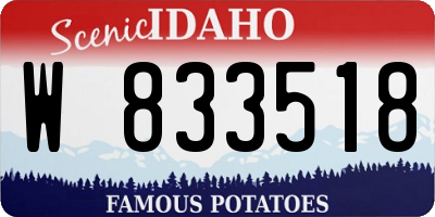 ID license plate W833518