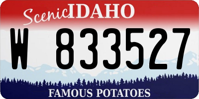 ID license plate W833527