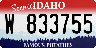 ID license plate W833755