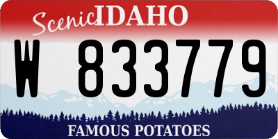 ID license plate W833779