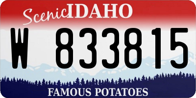 ID license plate W833815