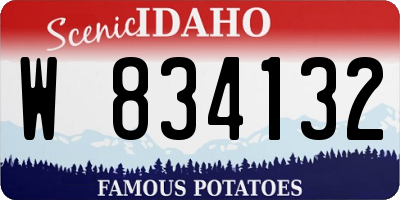 ID license plate W834132