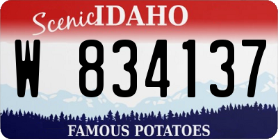 ID license plate W834137