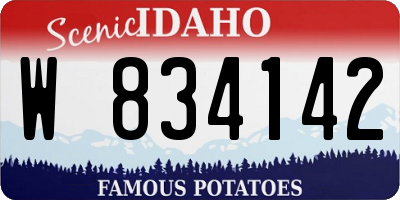 ID license plate W834142