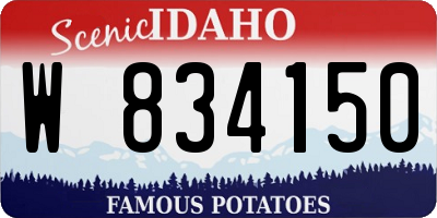 ID license plate W834150