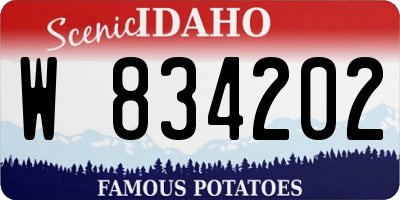 ID license plate W834202