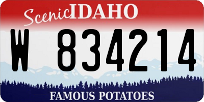 ID license plate W834214