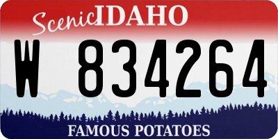 ID license plate W834264