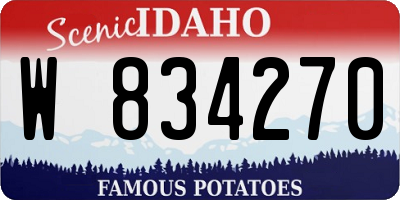 ID license plate W834270