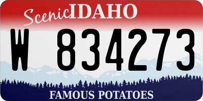 ID license plate W834273