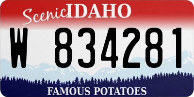 ID license plate W834281