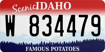 ID license plate W834479
