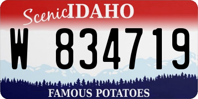 ID license plate W834719
