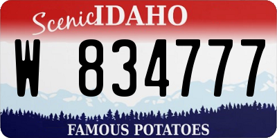 ID license plate W834777