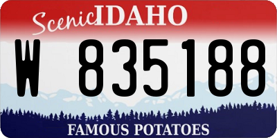 ID license plate W835188
