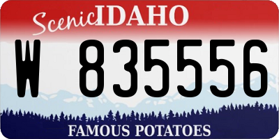 ID license plate W835556