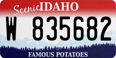 ID license plate W835682