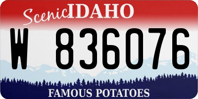 ID license plate W836076