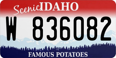 ID license plate W836082