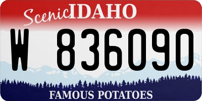 ID license plate W836090