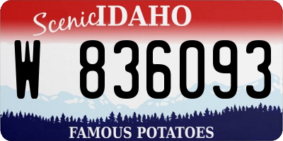 ID license plate W836093