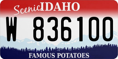 ID license plate W836100