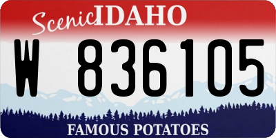 ID license plate W836105