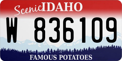 ID license plate W836109