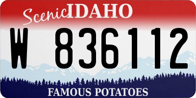 ID license plate W836112