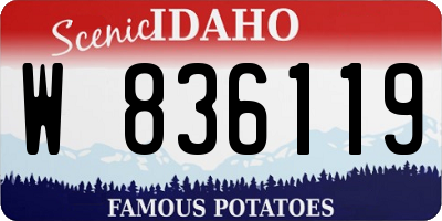 ID license plate W836119