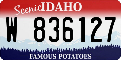 ID license plate W836127