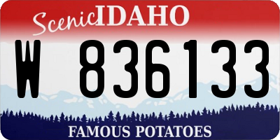 ID license plate W836133