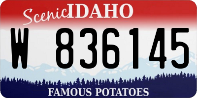 ID license plate W836145