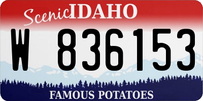 ID license plate W836153