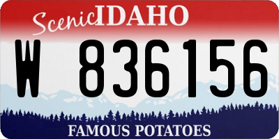 ID license plate W836156