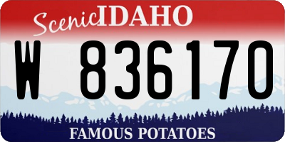 ID license plate W836170