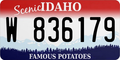 ID license plate W836179