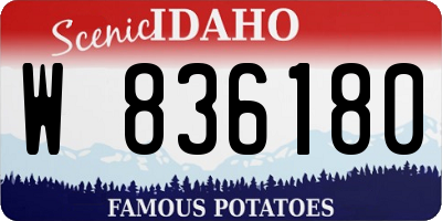 ID license plate W836180
