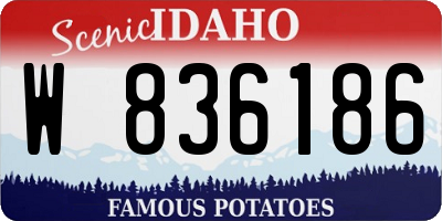 ID license plate W836186