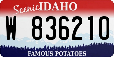 ID license plate W836210